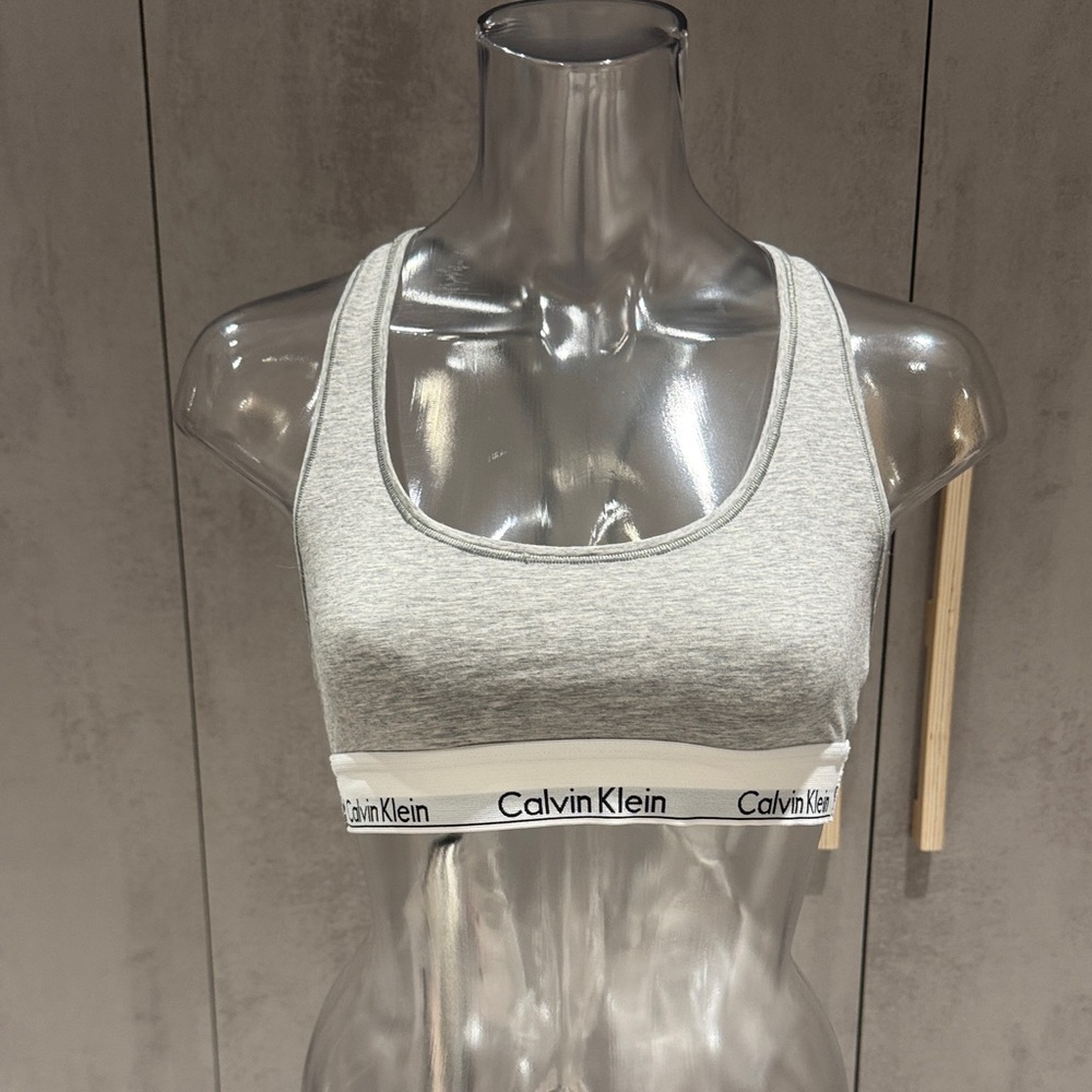 Calvin Klein Light Gray Sports Bra